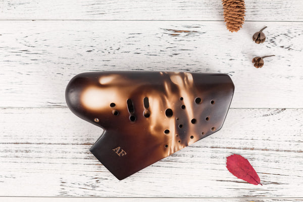 Zilei Ocarina New Utility Model Chinese Triple-Chambered Ocarina AF, Bisque-fired /Lacquer Craft, Professional Performance Grade
